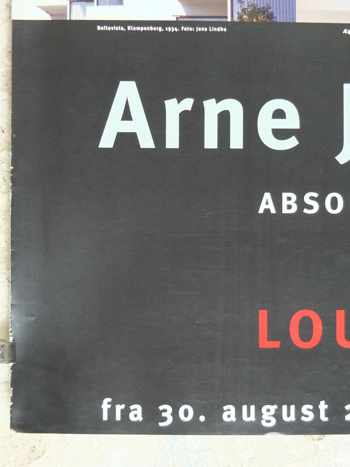 2002 Arne Jacobsen Poster, Absolut Modern, egg chair, Danish 1950s Design, Scandanavian, Louisiana Museum of Modern Art, wall art decor