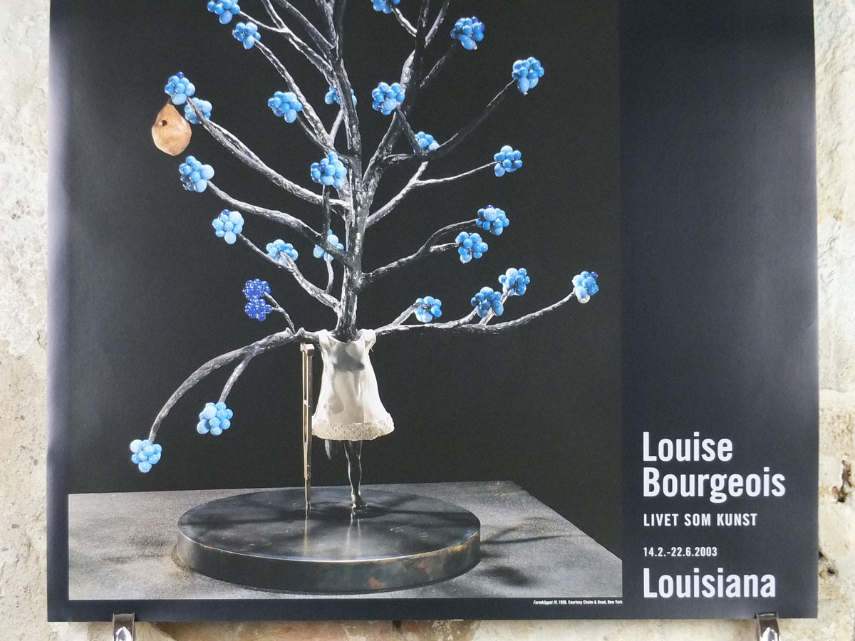 2003 Louise Bourgeois Poster, Formklippet IV 1999, Louisiana Museum of Modern Art, Sculpture Surrealism Feminism, retro wall art decor