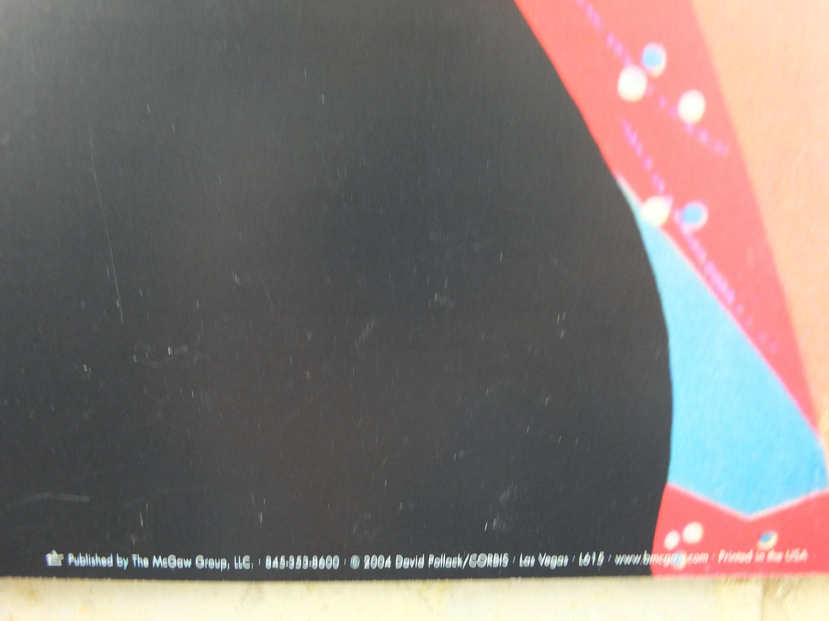 2004 Las Vegas Poster, Showgirl, gaming in the desert, Fly TWA, David Klein, travel wall art decor
