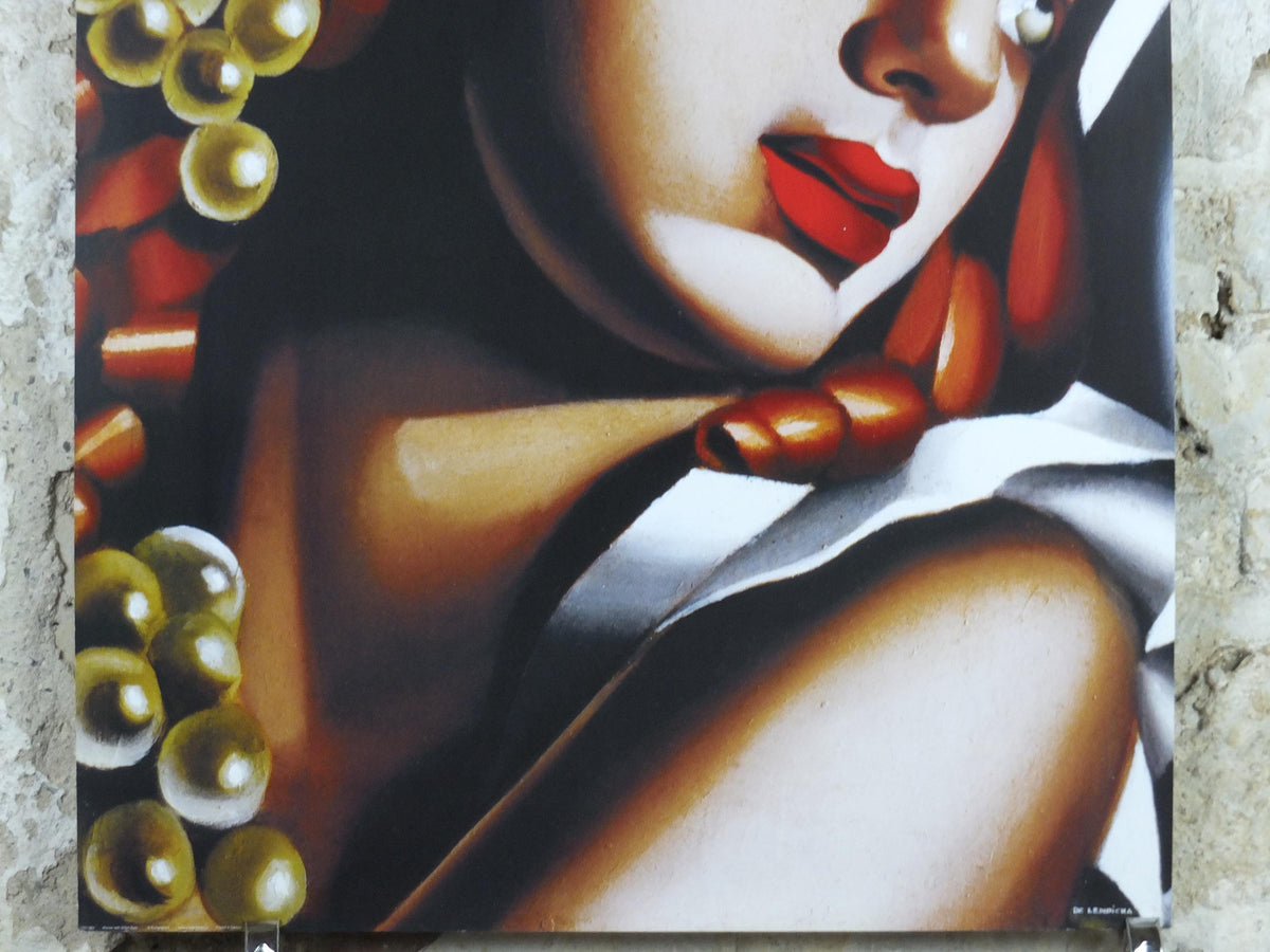 1990s Tamara de Lempicka Poster, L'Éclat, The Brilliance, 1932, Art Deco Nouveau cubism neoclassical style, exhibition, wall art decor