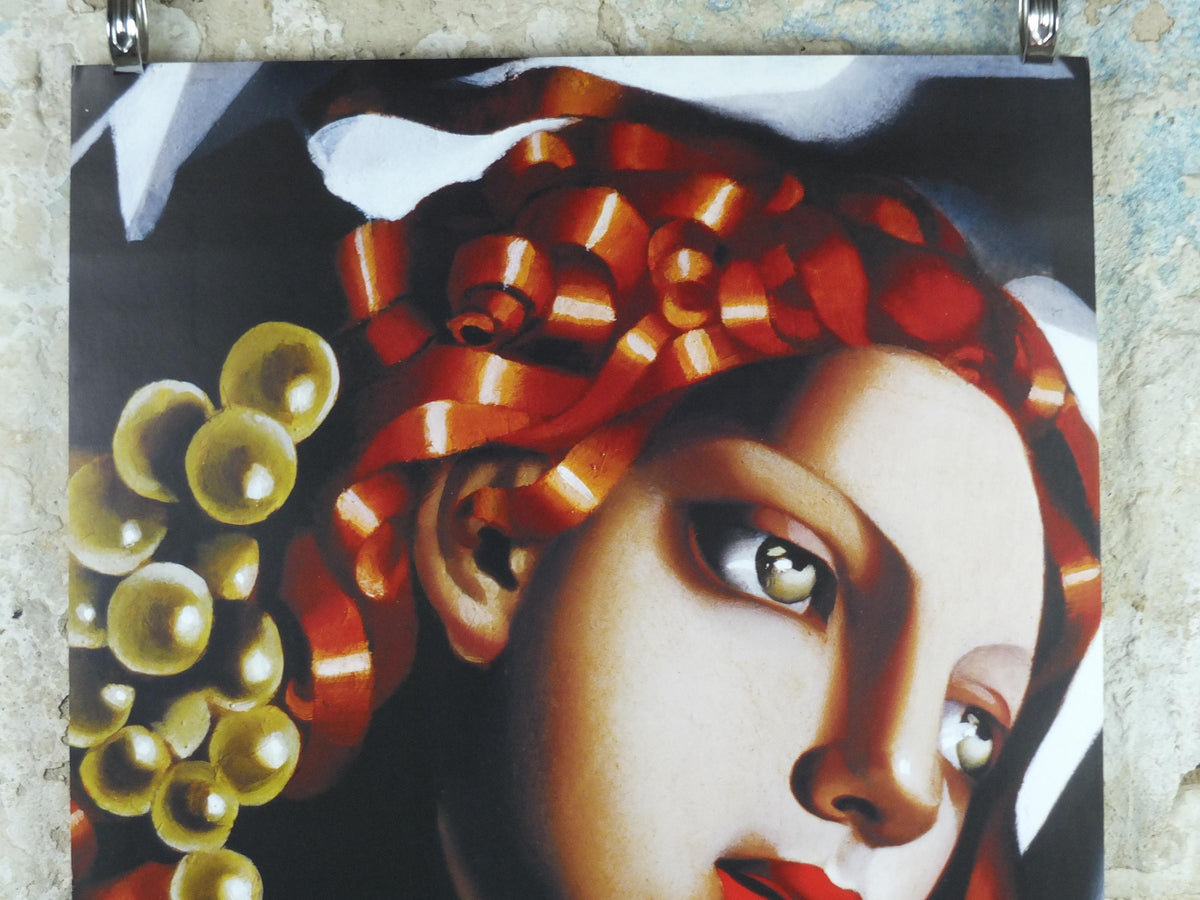 1990s Tamara de Lempicka Poster, L'Éclat, The Brilliance, 1932, Art Deco Nouveau cubism neoclassical style, exhibition, wall art decor