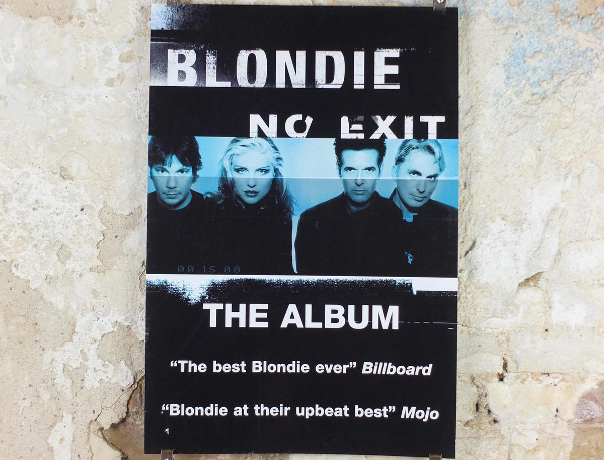 1999 Blondie Poster, No Exit, The Album, original promotion for the album, new wave alternative pop rock, music wall art decor