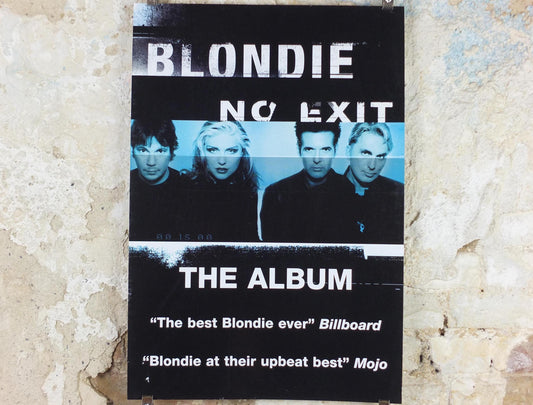 1999 Blondie Poster, No Exit, The Album, original promotion for the album, new wave alternative pop rock, music wall art decor