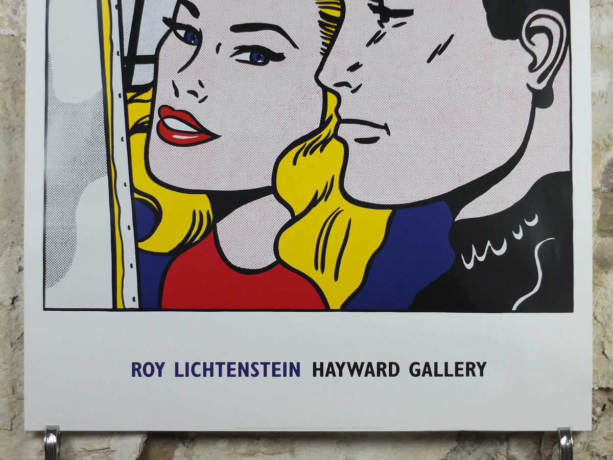 2004 Roy Lichtenstein Poster, "Masterpiece" 1962, Brad and blonde in New York, Why Brad Darling, Haywood Gallery, Exhibition wall art decor