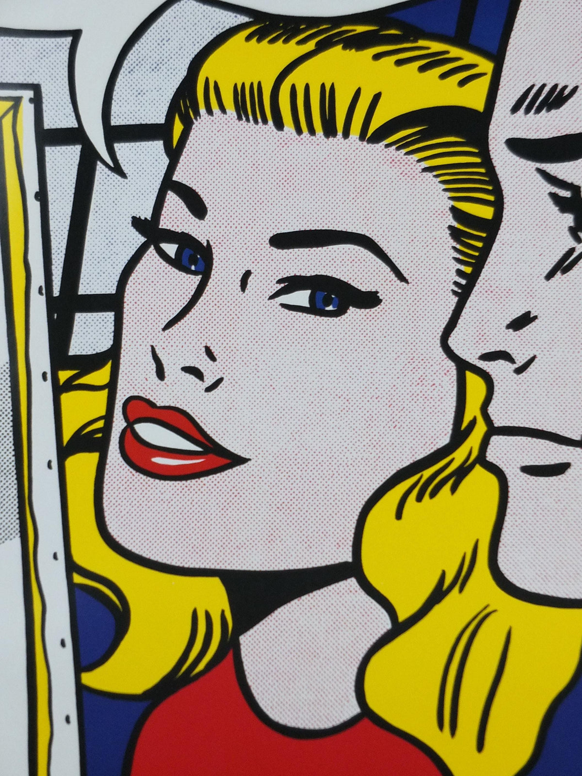 2004 Roy Lichtenstein Poster, "Masterpiece" 1962, Brad and blonde in New York, Why Brad Darling, Haywood Gallery, Exhibition wall art decor
