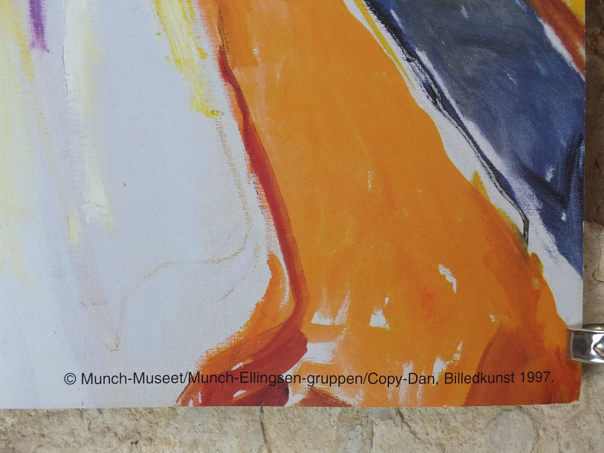 1997 Edvard Munch Poster, The Women on the Bridge 1935, Expressionism, gallery exhibition, wall art decor