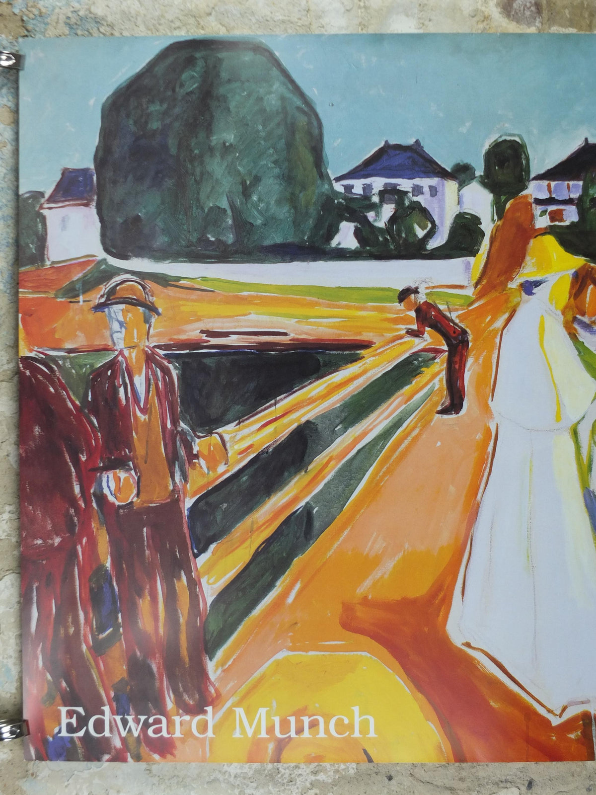 1997 Edvard Munch Poster, The Women on the Bridge 1935, Expressionism, gallery exhibition, wall art decor