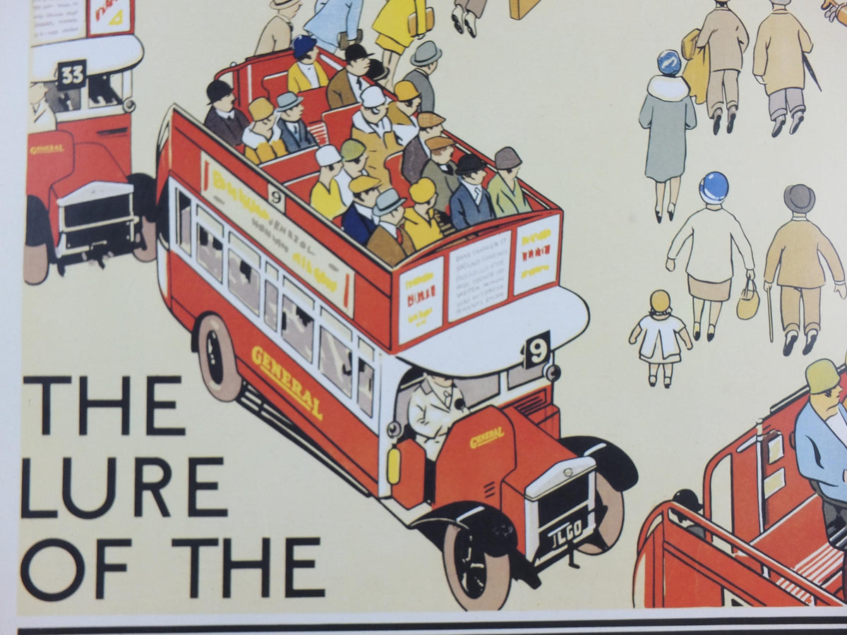 1983 London Underground Poster, The Lure of the Underground by Alfred Leete 1927, The Tube, travel history, wall art decor