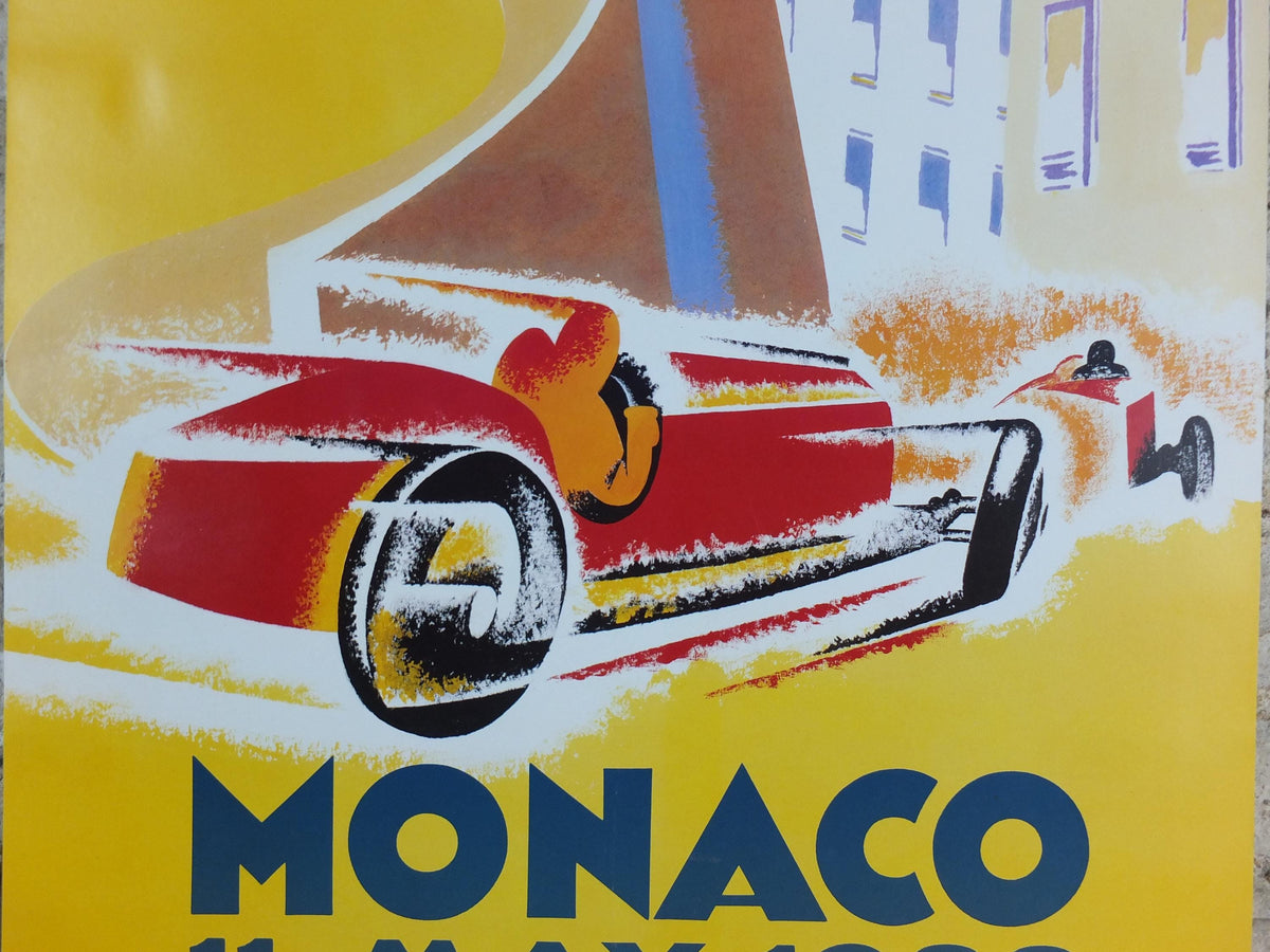 1988 Monaco Christies Poster, Alfa Romeo, Ferrari and Maserati auction advertising, retro sports car wall art decor