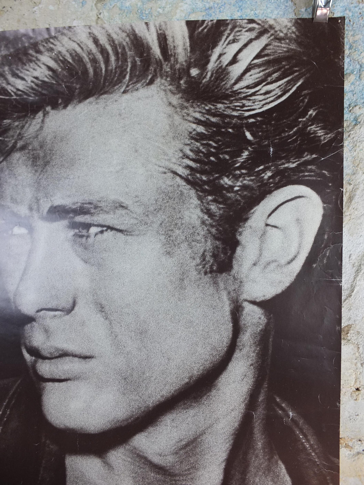 1980s James Dean Poster, Rebel without a Cause, made in Switzerland by Idealdecor, wall art decor