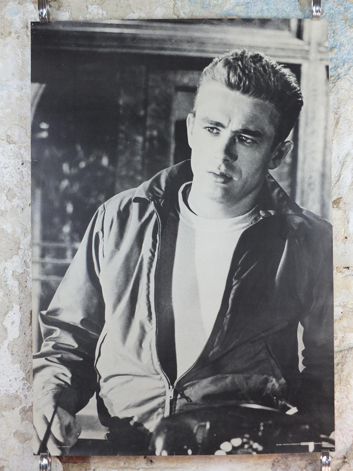 1980 James Dean Poster, Rebel without a Cause 1955,  made in Sweden by Scandecor, wall art decor