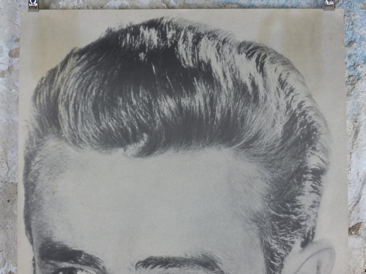 1976 James Dean Poster, Rebel without a Cause 1955, made in Scotland by Pace International, wall art decor