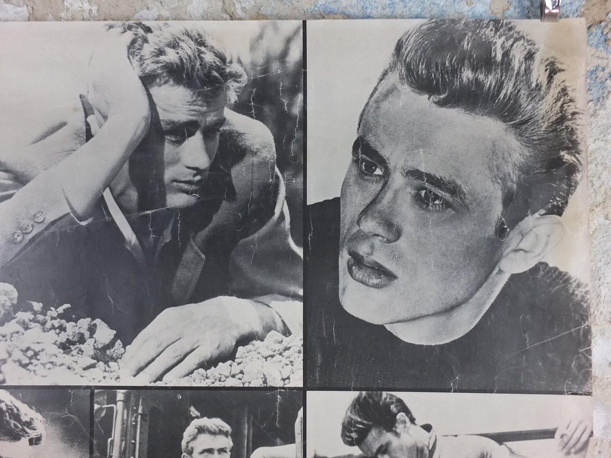 1979 James Dean Poster, Rebel without a Cause 1955 montage, made in Scotland by Pace Minerva, wall art decor