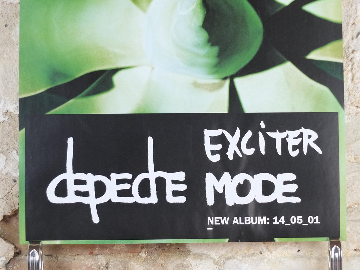 2001 Depeche Mode Poster, Exciter, 14 05 01, original promotion for the album, New wave synth pop rock, music wall art decor