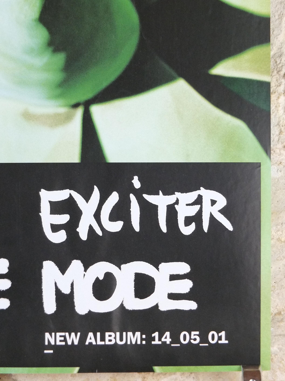 2001 Depeche Mode Poster, Exciter, 14 05 01, original promotion for the album, New wave synth pop rock, music wall art decor