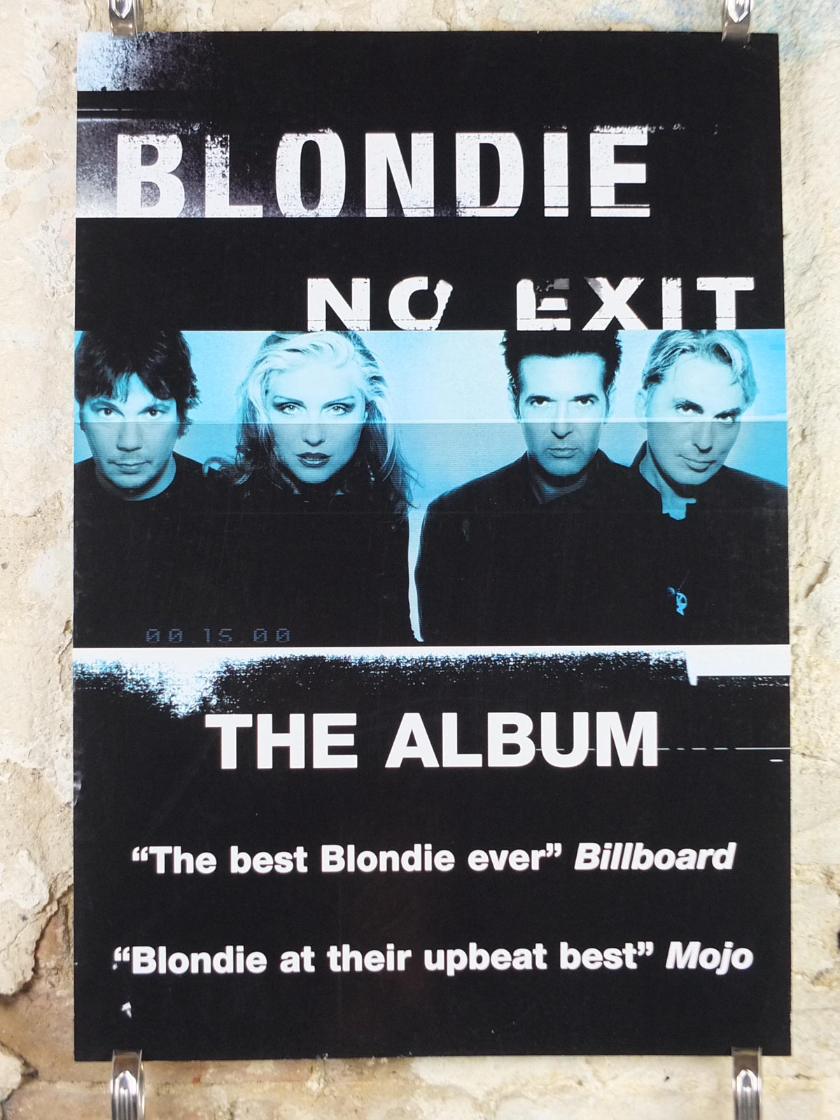 1999 Blondie Poster, No Exit, The Album, original promotion for the album, new wave alternative pop rock, music wall art decor