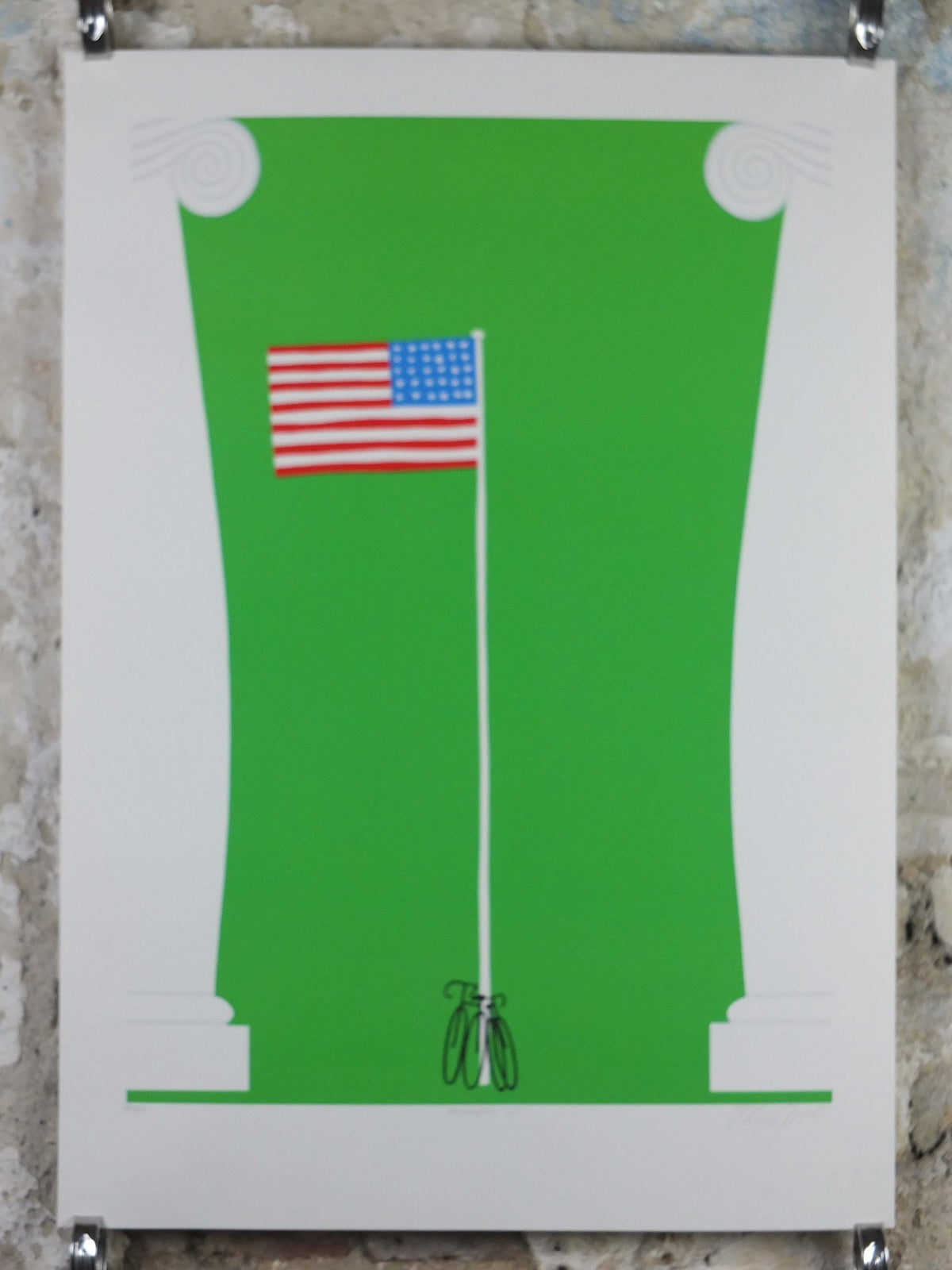 1987 Thomas McKnight Poster, Constitution 1987, Washington DC, signed, limited edition serigraph, wall art decor