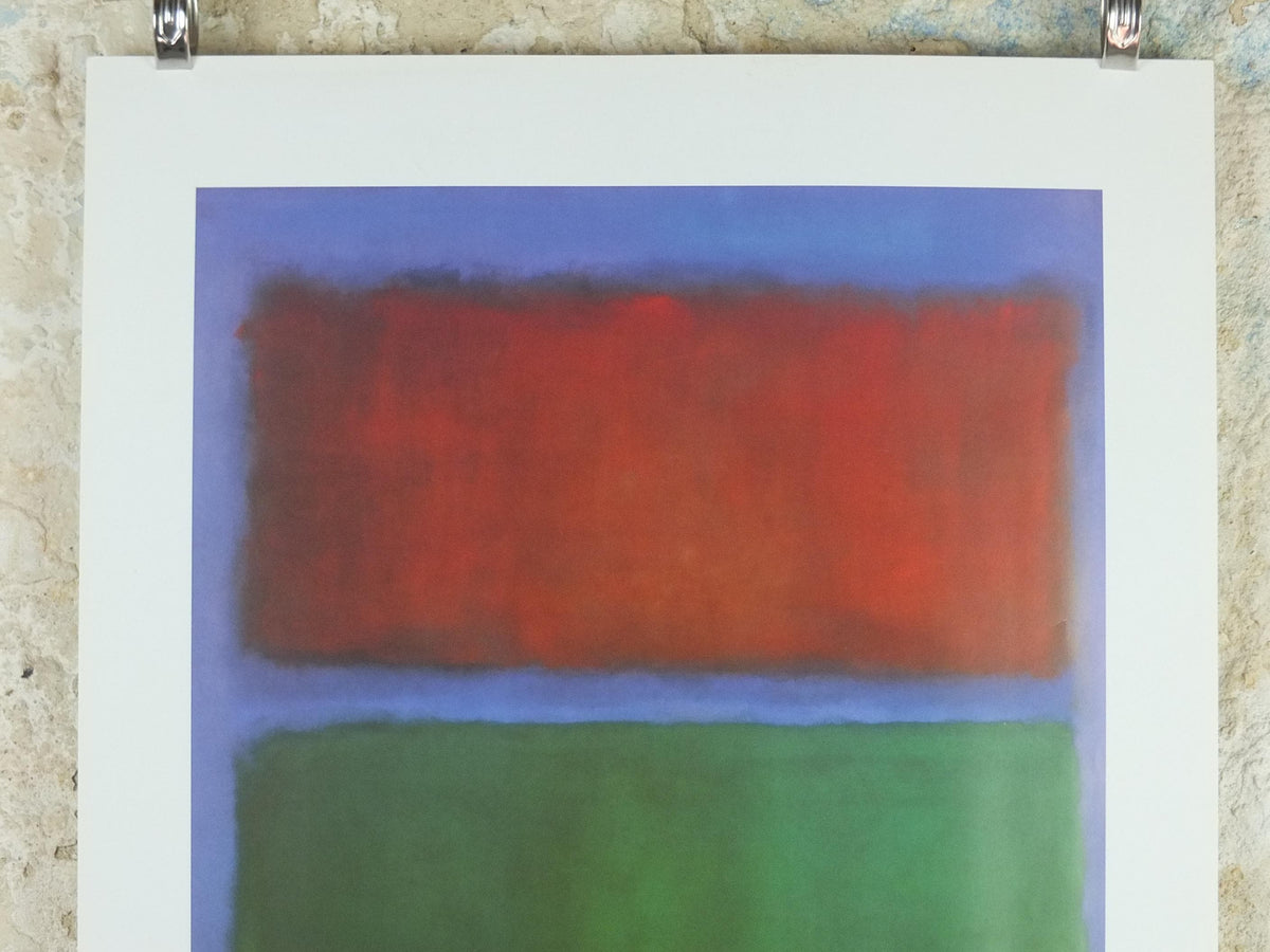 1998 Mark Rothko Poster, Earth and Green 1955, abstract expressionism, wall art decor