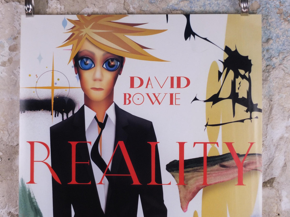 2003 David Bowie Poster, Reality - 24th studio album, the UK leg of A Reality Tour, wall art decor
