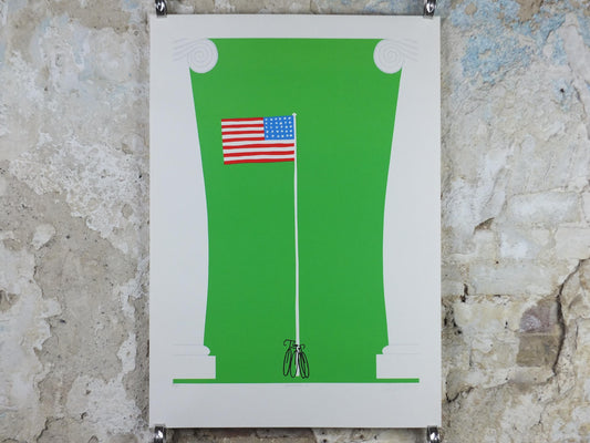 1987 Thomas McKnight Poster, Constitution 1987, Washington DC, signed, limited edition serigraph, wall art decor