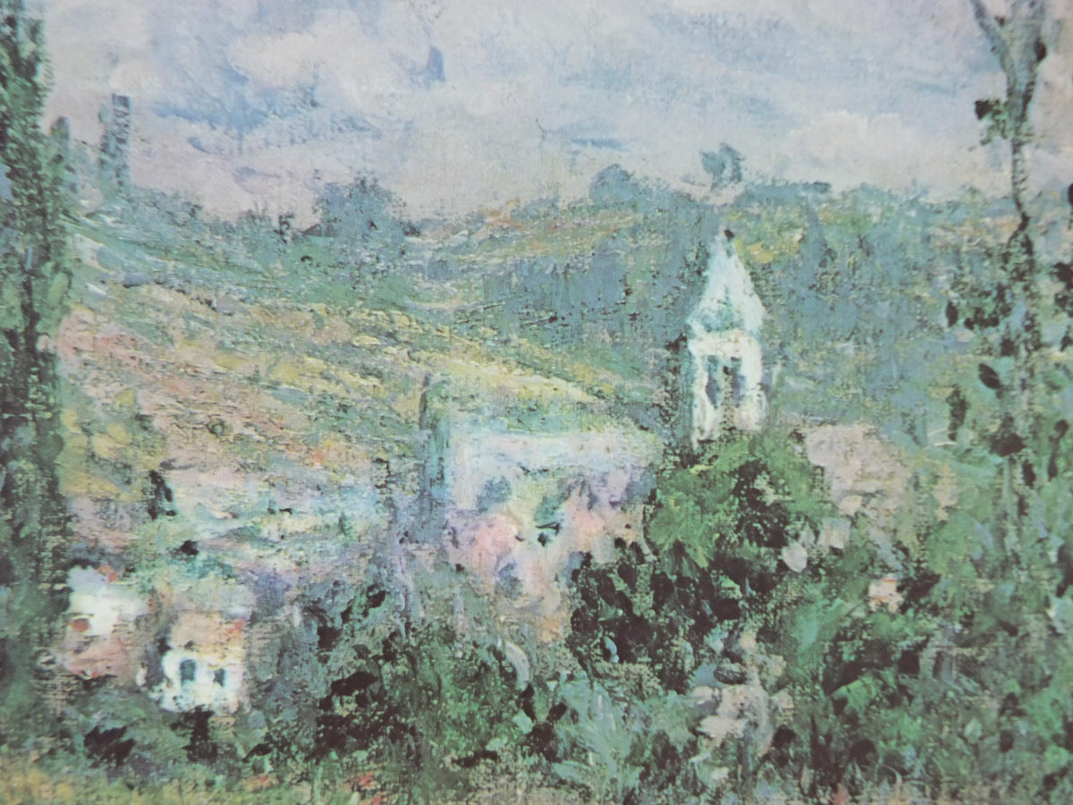 1986 Claude Monet Poster, "Path in the Isle Saint-Martin, Vétheuil" 1880, Impressionism, wall art decor