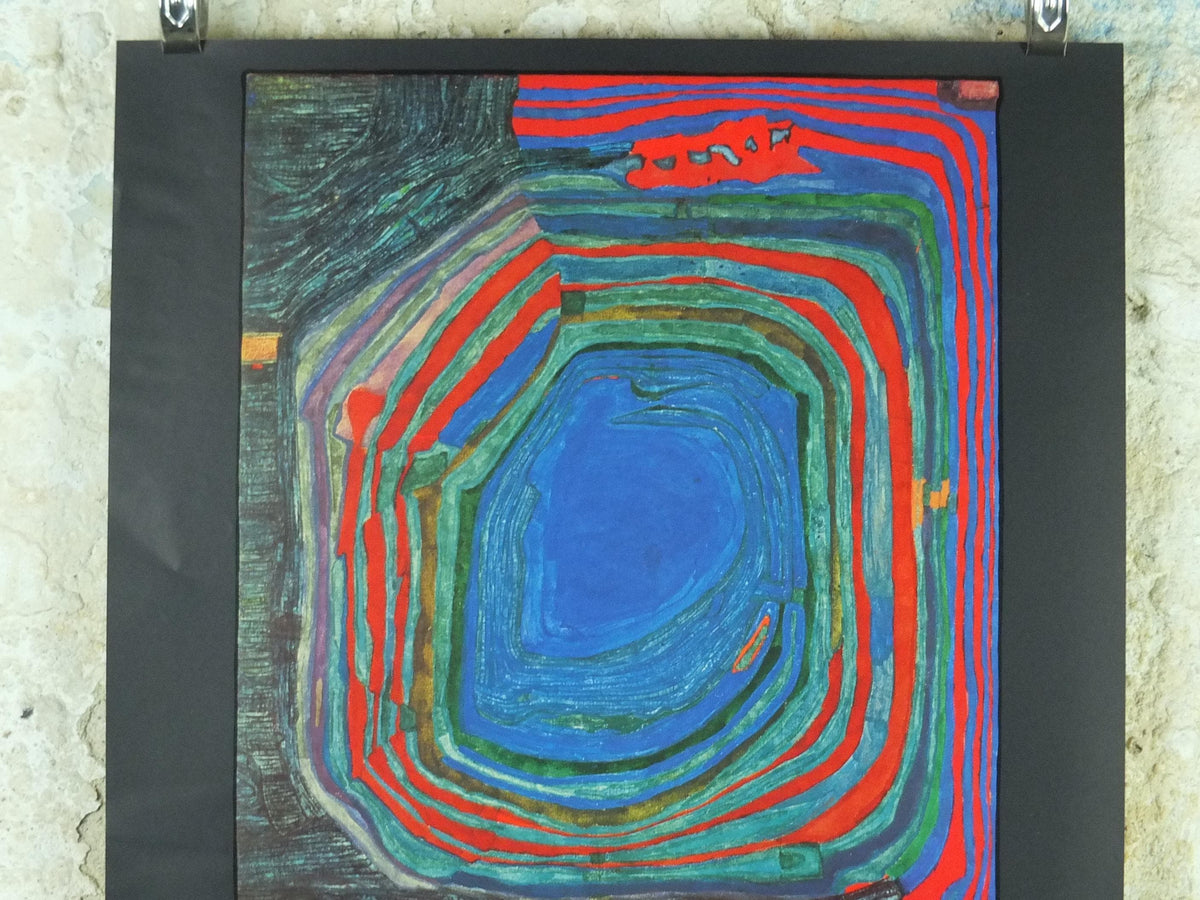 1990 Friedensreich Hundertwasser Poster, The Waters of Venice, Die Wasser von Venedig 1955, wall art decor