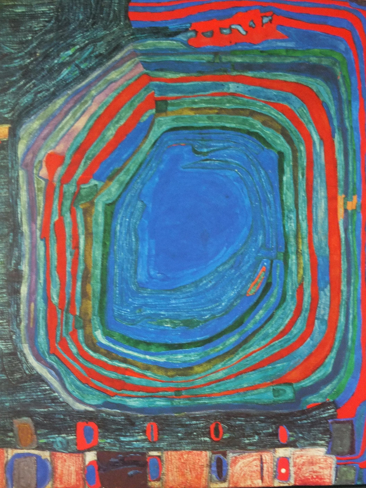 1990 Friedensreich Hundertwasser Poster, The Waters of Venice, Die Wasser von Venedig 1955, wall art decor