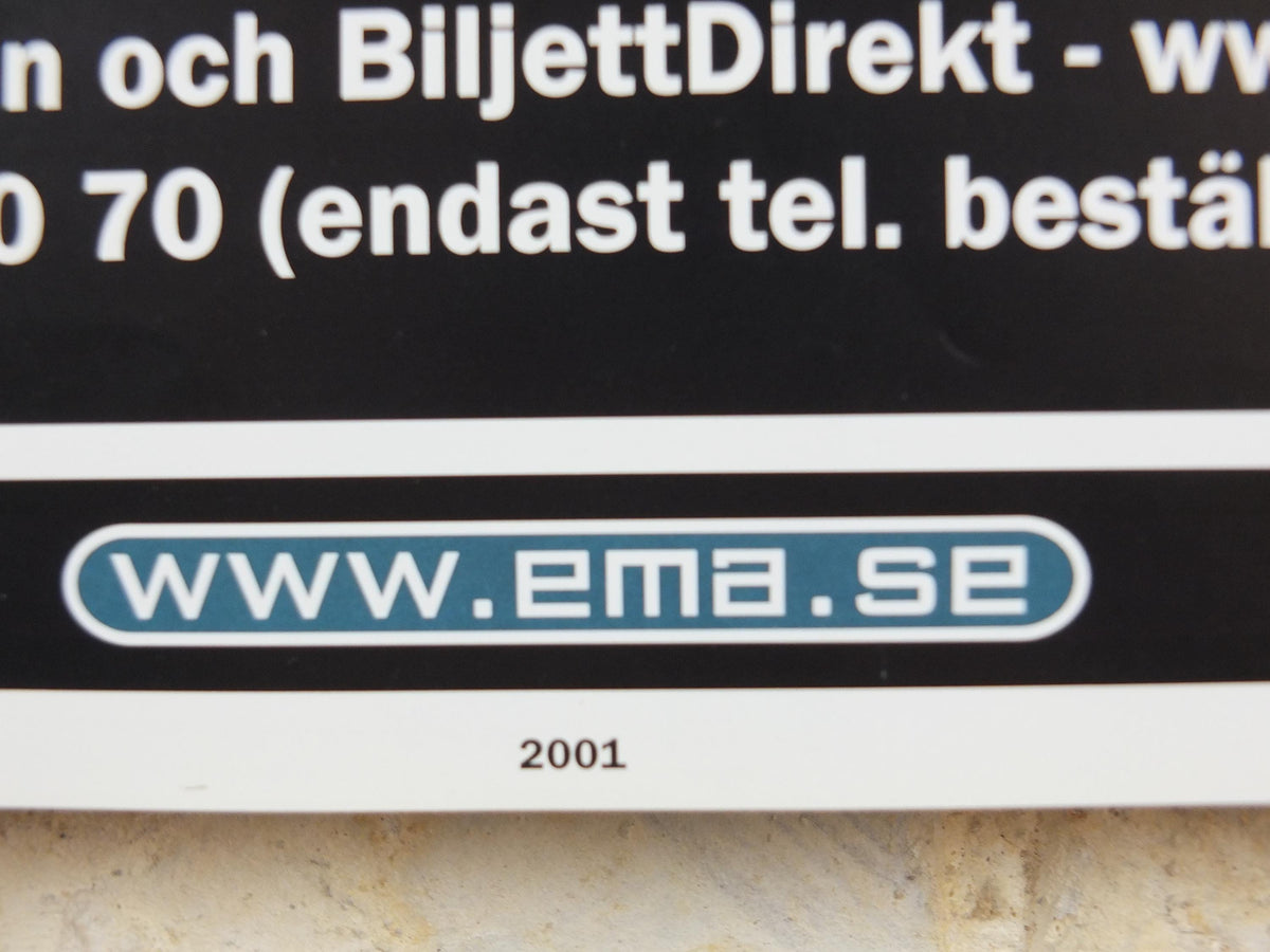 2001 Depeche Mode Poster, Exciter, 21 09 01, original promotion for Stockholm concert, New wave synth pop rock, music wall art decor
