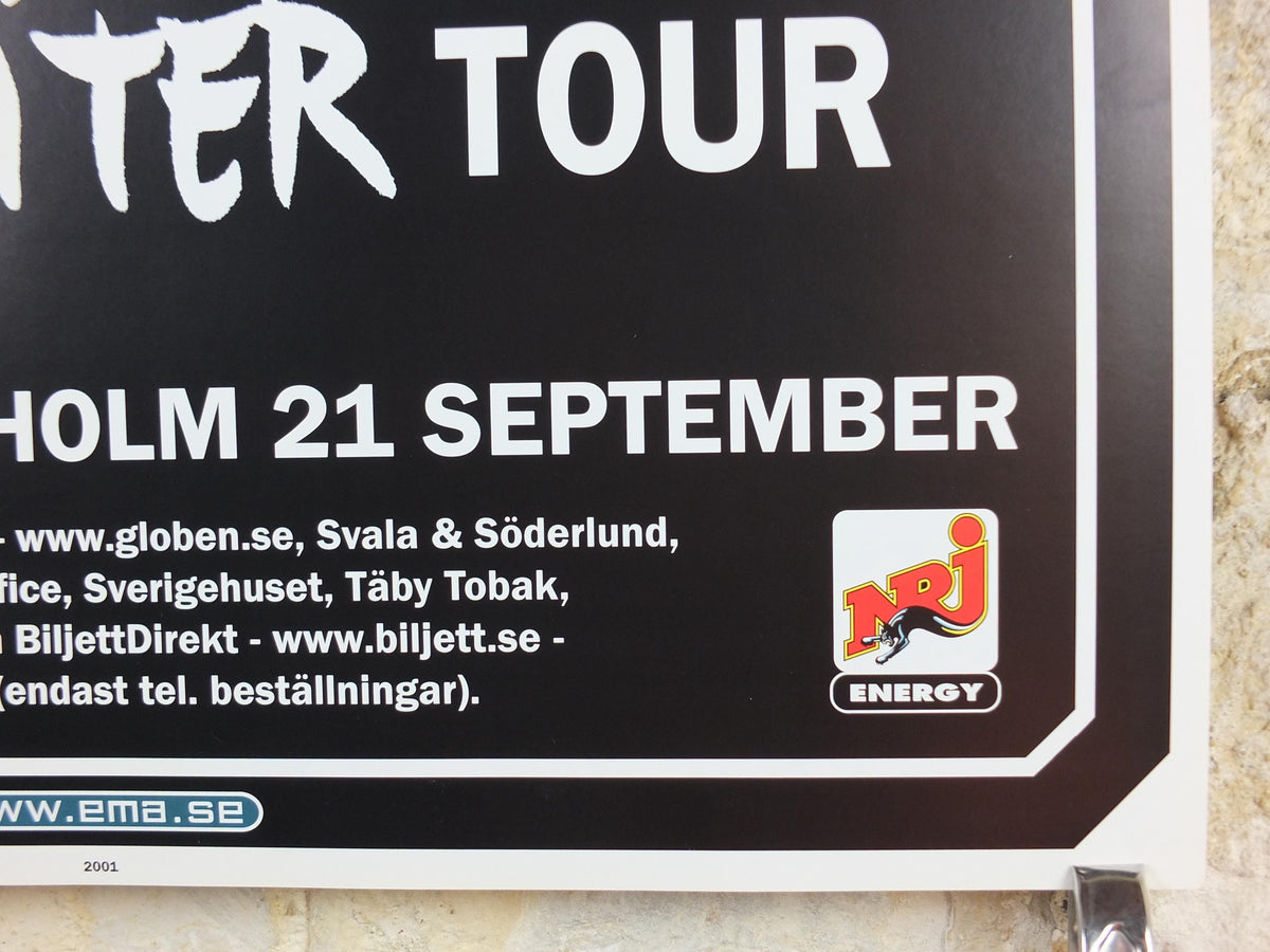 2001 Depeche Mode Poster, Exciter, 21 09 01, original promotion for Stockholm concert, New wave synth pop rock, music wall art decor