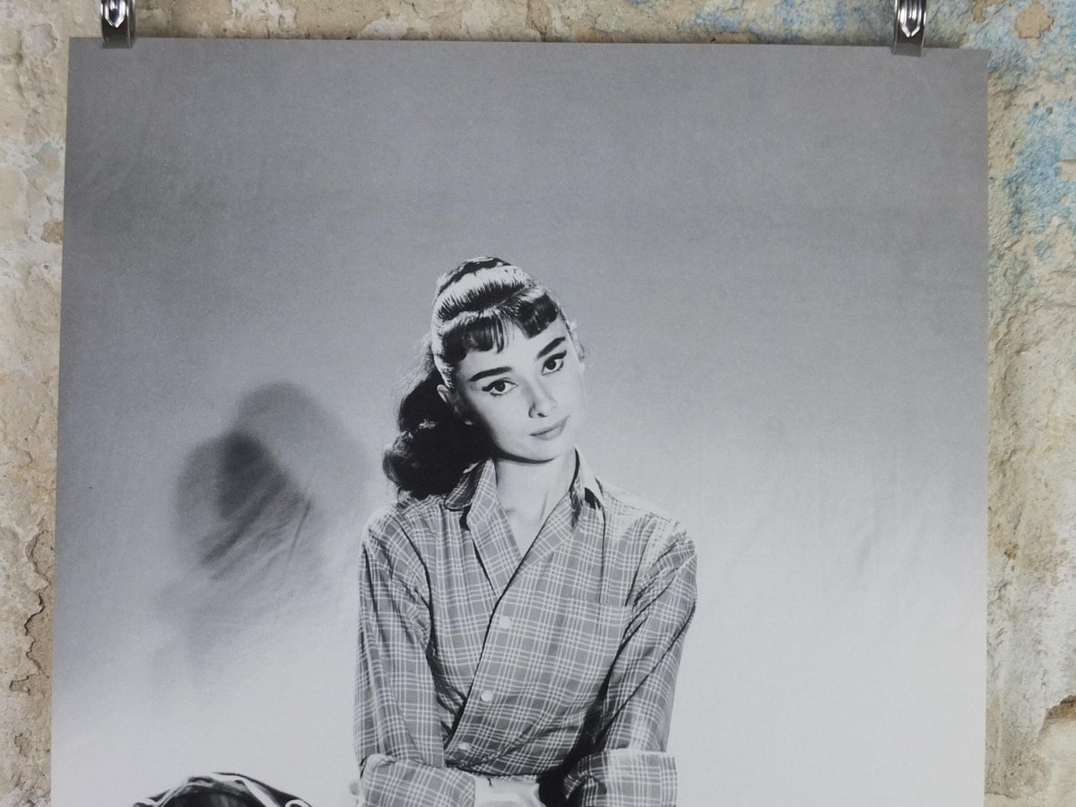 Vintage Italian Audrey Hepburn Poster – Pierluigi Praturlon Photograph, c.1990s