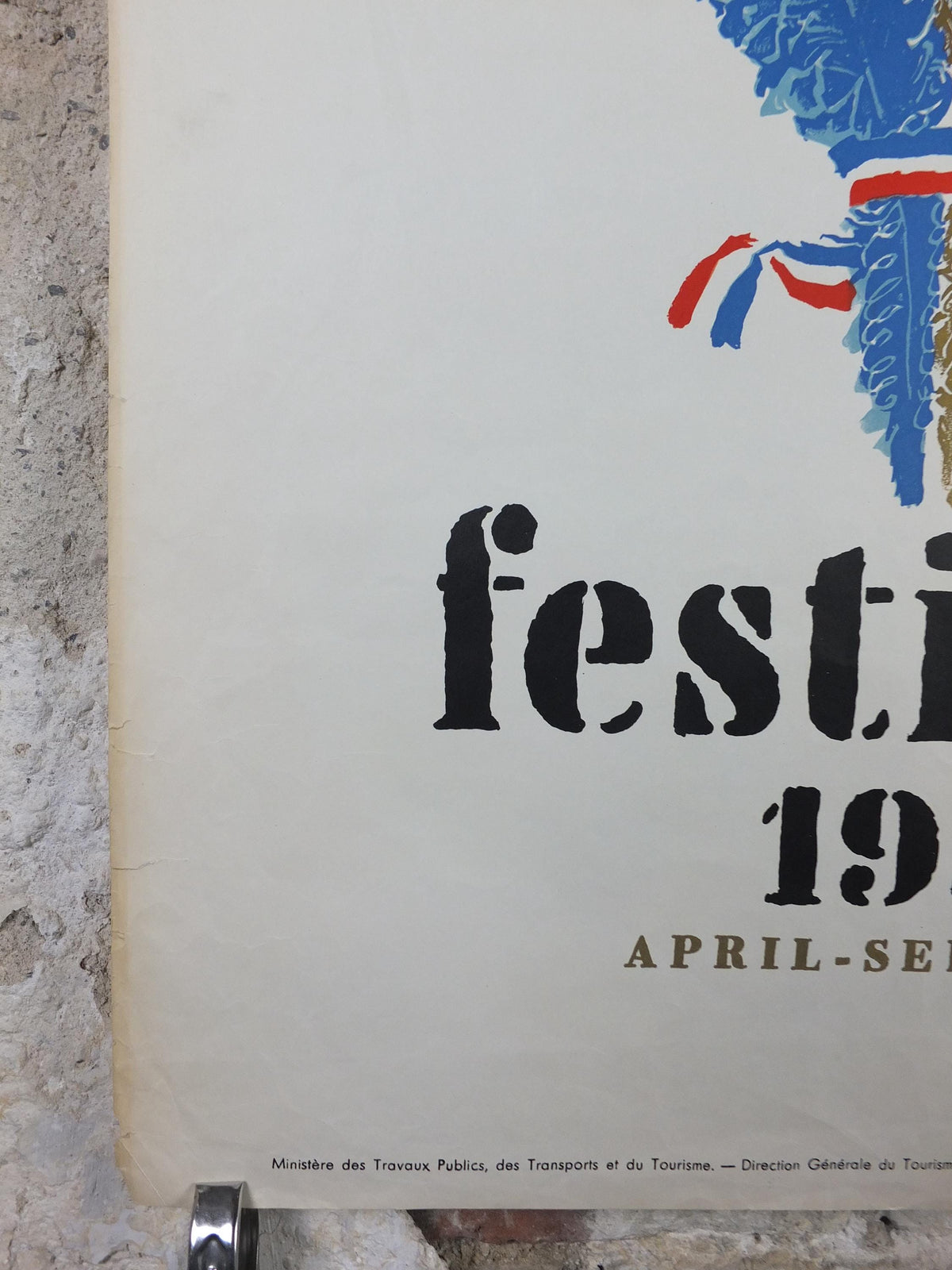 France Festivals 1955 – Original Marcel Jacno French Tourism Mourlot Lithograph