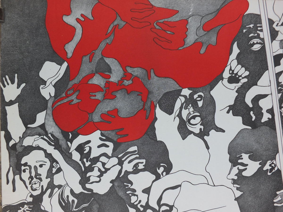 Henri Cueco Manifestation – Hand-Signed Original Lithograph, c.1968–1970