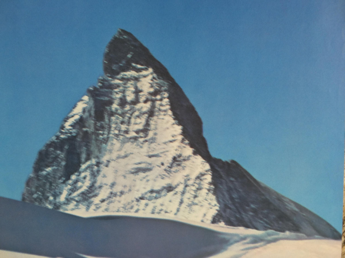 1964 Zermatt Ski Poster – Matterhorn, Switzerland, Perren-Barberini