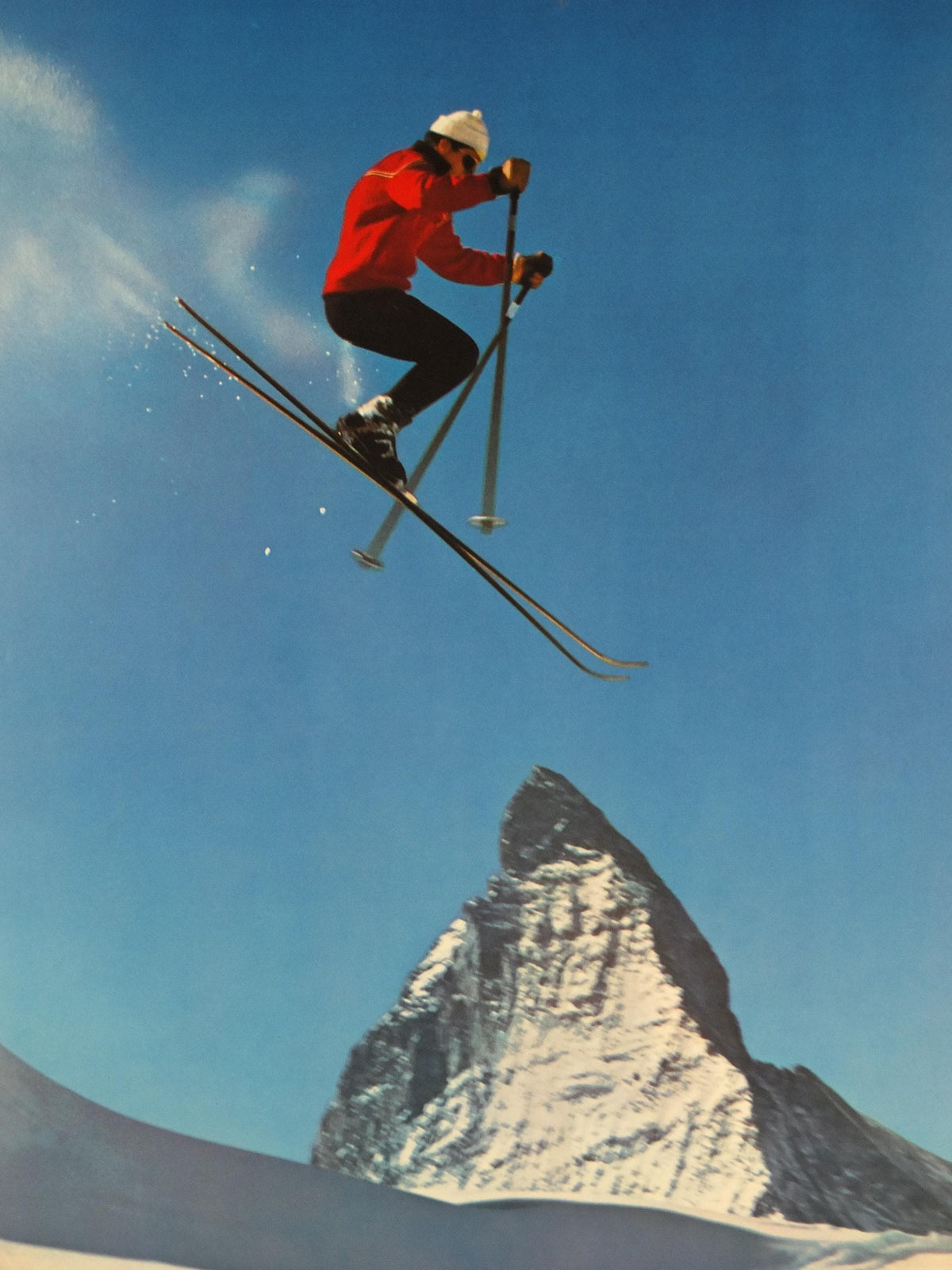 1964 Zermatt Ski Poster – Matterhorn, Switzerland, Perren-Barberini