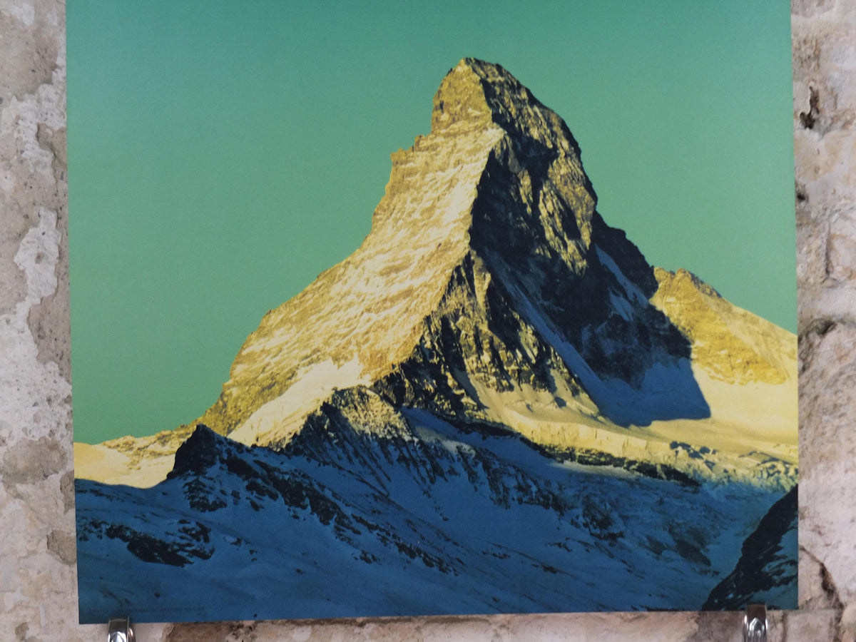 1964 Swissair Matterhorn Poster – Manfred Bingler, Vintage Switzerland Travel