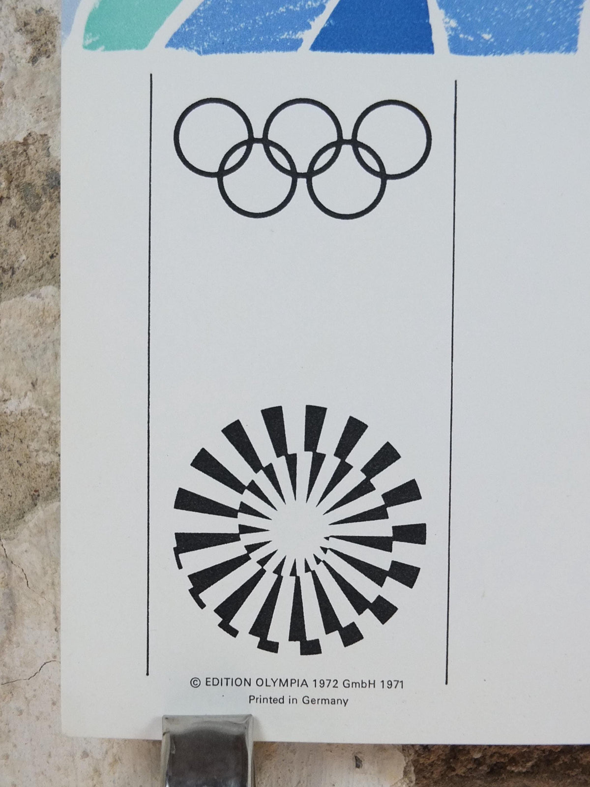 David Hockney Munich 1972 Olympics Poster – The Diver, Original 1971 Issue