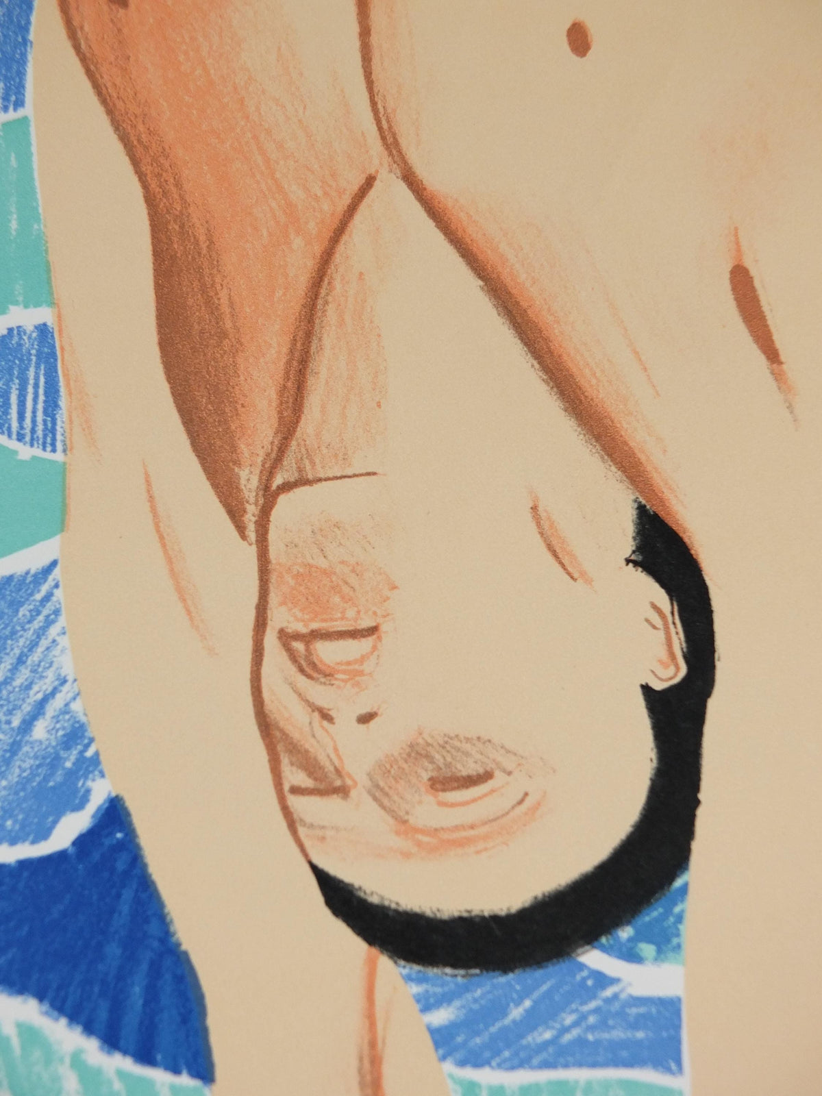 David Hockney Munich 1972 Olympics Poster – The Diver, Original 1971 Issue